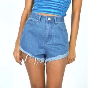 Princess Polly Denim Mom Shorts